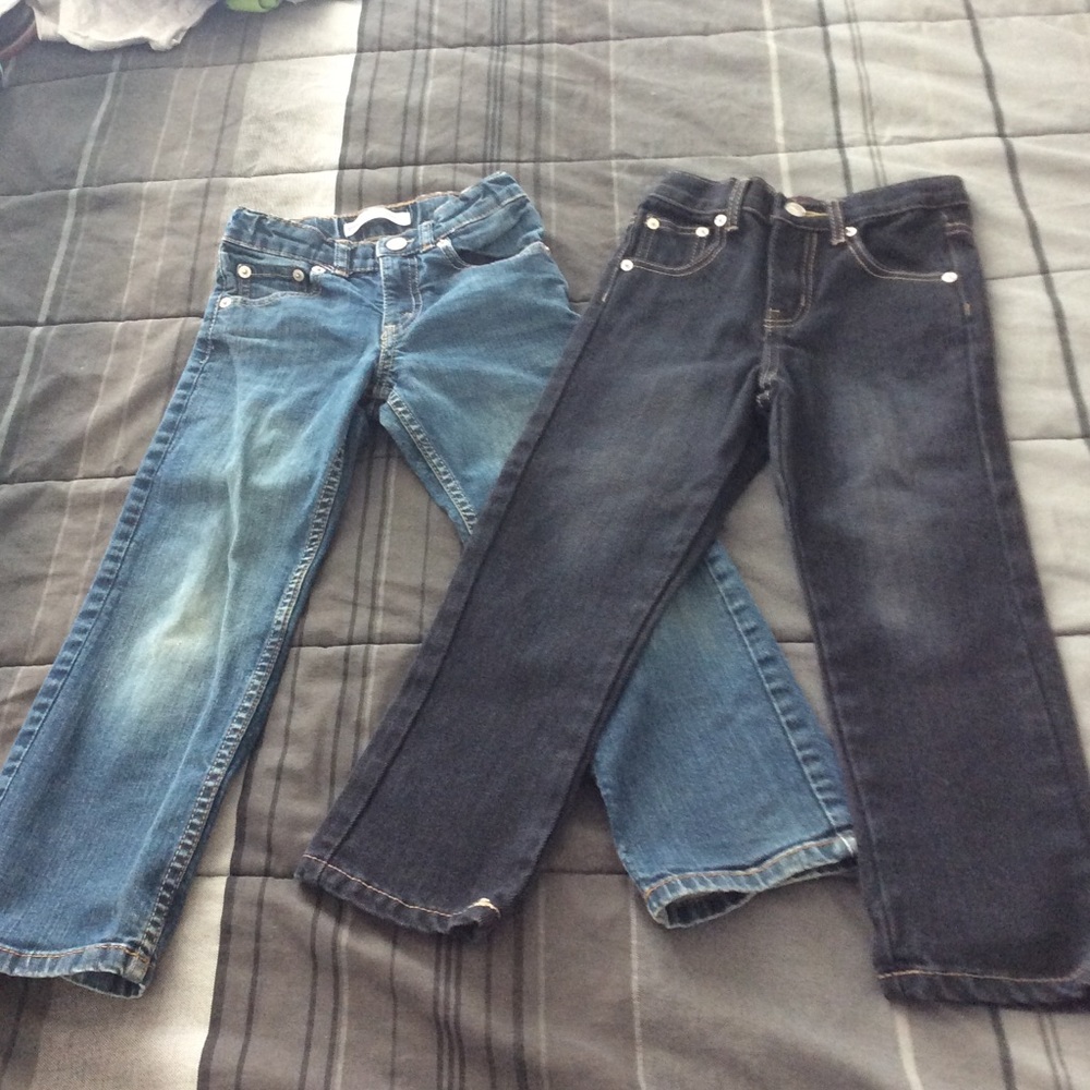 Boys Levi jeans and Champ jeans